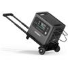 AFERIY P210 Power Station Portatile con Carrello, 2400W Centrale Elettrica Solare 2048Wh Picco 4800W Ricarica Rapida Batteria LiFePO4 Casa Campeggio Viaggio Accumulatore di Energia UPS Emergenze APP