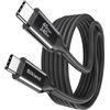 Silkland 40Gbps USB4 per Cavo Thunderbolt 4 3M, 8K/Dual 4K, Ricarica Rapida 240W, Compatibile con Thunderbolt 5, MacBook M4 Pro, SSD, Dock, USB-C