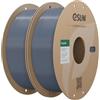 eSUN PLA+ Filamento 1,75 mm, PLA+HS Filamento 2kg Grigio | Migliore tenacità e precisione +/- 0,03 mm. Più resistente del PLA standard. Ottima adesione per stampante 3D.