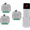 Yueyang Kit Interruttore Tapparelle WiFi Intelligente (3 Pezzi) | Telecomando RF, Compatibile con Google Home, Alexa, App Tuya/Smart Life, Controllo Manuale e Remoto