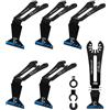 BRSCHNITT 1-3/8 cm Universali Lame Bimetalliche da 90° per Multitool, BRSCHNITT Lame per Sega Oscillante Reach + 3 Connettori, Lame per Utensili Oscillanti di Potenza per Tagli Stretti o d'Angolo (Confezione da