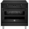 Bertazzoni La Germania AMN964IENNE2 Stile Cucina Piano cottura a induzione 4 fuochi Forno 147 L (95x68x83 cm) colore Nero