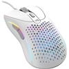 Merkloos Mouse da gaming - Modello D 2 - Con filo - 58 grammi - Bianco