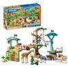 Playmobil Parco avventura "Animals und Friends" con area zoologica. Include 3 piattaforme, una funivia e un ponte sospeso. Giocattolo per bambini dai 4 anni in su. Codice prodotto: 72070