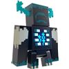 Mattel MINECRAFT - Action figure con luci, suoni e modalità di attacco, ideale per giovani appassionati di videogiochi e fan dai 6 anni in su. Modello: Black Guardiano