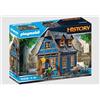 Playmobil Storia 70958: Casa medievale, 70 pezzi, dai 4 anni in su, con personaggio giocattolo e arredi: sedie, tavolo, cassettiera, letto e molto altro. Gioco di costruzione