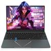 PINSTONE Laptop con processore Alder Lake-N95, fino a 3400 MHz, RAM, SSD, dotato di Touch ID, webcam, WiFi 5, Bluetooth, USB 3, tastiera QWERTY con membrana AZERTY e capacità di 512 GB