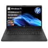 HP Laptop con display FHD, processore AMD Ryzen 3 7320U, 8 GB di RAM DDR5, SSD da 512 GB, grafica AMD Radeon, sistema operativo Windows 11, tastiera QWERTZ, colore nero. Include 25 GB di spazio di archiviazione Dropbox per 12 mesi