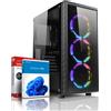Shinobee PC da gaming di fascia alta con processore AMD Ryzen 9 3900 (24 thread, 4300 MHz), scheda grafica GeForce RTX 5060 (8 GB), 32 GB di RAM DDR4, SSD da 1 TB, sistema operativo Windows 11, connessione WLAN. Computer da gaming. Codice prodotto: 8148