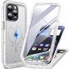 Cozycase Cover TOP 360 Antiurto IP68 Impermeabile Per iPhone 15 Pro Max | Magnetica Per Magsafe, Rugged Militare, Subacquea Waterproof Case Anti Urto Resistente Antipolvere, Custodia Integrale. Nero