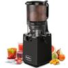 Fretta Estrattore di succo a freddo, 250W, bocca da 135 mm (Nero) | Tecnologia a freddo, nutrienti preservati, senza BPA, frutta/verdura intera, alta resa, facile pulizia, inversione auto
