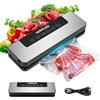 JUPPLIES Macchina Sottovuoto Alimenti Automatica 5 in 1 - 80 Kpa | Sigillatrice 30cm | Modalità Secco e Umido | Taglia-Sacchetti Integrato
