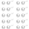 tenghong2021 10 paia di orecchini a perno in plastica con perle finte per orecchie sensibili, set di perle bianche colorate da 4 a 10 mm, per donne e ragazze, con perno in silicone