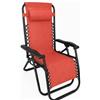 GARDEN FRIEND Sdraio Siesta Multiposizione Pieghevole Rosso 90x65x110 cm, 6,5 kg | schienale regolabile in diverse posizioni, adatto ad interno ed esterno, riponibile in pochissimo spazio, idrorepellente