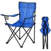 GARDEN FRIEND Sedia Comfort Blu | Tessuto Oxford Impermeabile, Con Portabicchieri, Struttura in Acciaio, Compatta e Portatile, Per Outdoor e Glamping