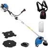 Güde Decespugliatore GFS 52.3E (motore a 2 tempi, 1,45/2 (kW/CV), cilindrata 52 cm³, larghezza di taglio lama/bobina filo 25,5/44 cm, avviamento elettrico, include bobina filo, spirale, lama a stella