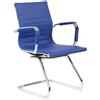 Sedia Poltrona Attesa da Ufficio in Similpelle Tosini Dallas Blu