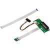 KALEA-INFORMATIQUE Adattatore Riser PCIe x8 a M2 E A Key con cavo schermato da 15 cm o 25 cm per il montaggio di una scheda PCI Express 8X in uno slot M.2 EA Key