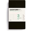 LEUCHTTURM1917 Jottbook pur A6, Puntinato, Nero | 64 pagine numerate, fogli perforati, tasca a soffietto, incl. adesivi per il titolo, senza acidi