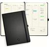 Smartsquare Agenda Settimanale 2027 Verticale a Quadretti Nero 17x24 cm | Copertina rigida, carta FSC 100 g, calendario annuale, mensile e settimanale, pagine Notes, tasca interna