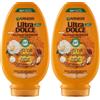 Garnier Ultra Dolce Balsamo Nutriente Capelli Secchi, Argan e Camelia, 250 ml (Confezione da 2)
