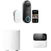 Reolink Video Doorbell Cablato 2K+ 5MP + Home Hub Mini + Argus MagiCam Telecamera di Sicurezza a Batteria 1080p con Visuale a 180°, Videochiamate e Rilevamento AI