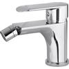 VALAZ Rubinetto Bidet Cromato Tondo Serie Turia | Rubinetto per bidet miscelatore monocomando, miscelatore monocomando, ottone e acciaio inox, risparmio idrico, cromato
