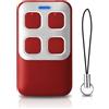 NLDZGA Telecomando per porta da garage 868 MHz, compatibile con Hörmann BS | Telecomando a 4 canali per porta garage Hörmann BS Bisecur HSE1 HSE2 HSE4-868 BS, HS1 HS4 HS5 HSP4 HSD2-868 BS, rosso grigio