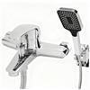 Wbslzepnuy Miscelatore Doccia, Rubinetto Vasca da Bagno con Doccetta | Miscelatore Vasca da Bagno, Monocomando Rubinetto Doccia da Muro con Accessori e Supporto, Cartuccia Ceramica, Cromato