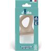 DODIE Ciuccio per bambini, tettarella in silicone, tettarella per alimenti, beige, da 4 mesi
