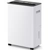 Zenolix Deumidificatore a basso consumo, 12 l, 30 m², 3 l, silenzioso, 30 | Modalità comfort automatica, 0,24 kWh/h, display LED, per bagno e soggiorno, tubo da 0,6 m, sbrinamento automatico