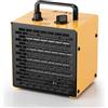 SIAL Termoventilatore Ceramico 2000W - Stufetta Elettrica - Compatto Riscaldamento Industriale - con Termostato e Protezione da Surriscaldamento, Per bagno o officina