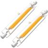Hsientpe Confezione da 2 Lampadine LED R7S 118mm, Dimmerabili, 20W Equivalenti a Lampadina Alogena 118mm 200W, Senza Sfarfallio, Bianco Caldo 3000K 2000LM, Illuminazione a Fascio 360°, AC 220-240V