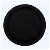 Homescapes Tappetino da bagno rotondo, 80 cm, colore nero, con design reversibile