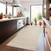 Carpetsale24 Tappeto per Soggiorno Robusto Tappeto a Ciclo Chiuso Mélange Monocolore con Struttura Moderno Tappeto Decorativo Cut-Loop, Misurare: 80 x 250 cm, Colore: Beige