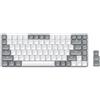 Merkloos Tastiera meccanica - 75% - Wireless - Retroilluminata - Switch marroni - Layout USA QWERTY - Grigio