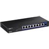 Merkloos Switch di rete - 9 porte - 2,5G - 10G SFP+ - Senza ventola - Montaggio a parete