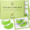BLOOMORA Patch Occhi Avocado e Collagene 30 Paia, Occhiaie e Borse, Unisex | Maschera Idratante, Regalo per Donne, Benvenuta Luminosità Trasforma la Tua Routine di Bellezza, Illumina il Tuo Sguardo
