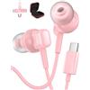 ACAGET Auricolari USB C con Microfono per iPhone 17 16 Pro per OnePlus 15R | Cuffie USB C per Samsung A16 A17 A56 S26 S25 Magnetici Cuffie Tipo C HiFi Stereo Auricolari con Filo Tipo C per Pixel 10 9a 8
