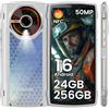 LAGENIO Panther 2 Pro Smartphone Rugged Ultra-Sottile, Android 16, 24GB RAM + 256GB ROM/1TB TF, 6.7 HD+120Hz Telefono Indistruttibile, Octa-Core, 5150mAh, 50MP, Dual SIM 4G/OTG/GPS/NFC, Bianco