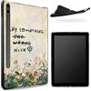 BWEGRHE Progettato per Samsung Galaxy Tab S8 Plus 2022 / S7 FE 2021 / S7 Plus 2020 12,4 pollici, retro in gomma TPU opaca con Say Smething Nice, sottile in gomma morbida silicone cover con S Pen Holder