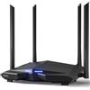 Tenda AC10 Router Gigabit AC1200 Dual Band WiFi, 5 GHz fino a 867 Mbps, 2.4 GHz fino a 300 Mbps, Tecnologia Beamforming, MU-MIMO Comunicazione Multiple, 4 Atene 6dbi Ampia Copertura WiFi.