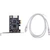 BaoFufc Scheda di espansione cavo Firewire PCI a 3 porte per Express 1394B e 1394A XIO2213B chipset adattatore Pcie scheda di espansione