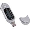 Plyisty Lettore MP3 Portatile retrò USB 2.0 con Display LCD e Auricolari, Dispositivo Audio Musicale Digitale Alimentato a Batteria AA, Supporta Memoria Espandibile da 32 GB (SILVER)