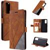 QiongniAN Cover per Oppo A54S,Custodia per Oppo A16,Custodia in Pelle Custodia per Oppo A54S CPH2273 / A16 CPH2269 CPH2275 / A16S CPH2271 Custodia Cover Case Brown