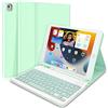 tititinita Custodia Tastiera per iPad 10.2 2021/2020/2019 (ipad 9a/8a/7a Gen) /iPad Air 10.5 2019(3a Gen)/iPad Pro 10.5 2017 - Custodia Protettiva Sottile con Tastiera Staccabile Wireless per iPad 10.2(Verde)