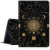 BWEGRHE Tarocchi Sole Luna Custodia per iPad Air 11 pollici 2024 M2, antiurto PU Pelle Pieghevole Regolabile Stand Case con Auto Sleep/Wake per 11 pollice iPad Air Case 2024 Air M2