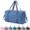 Narwey Borsone da Viaggio Bagaglio a Mano Easyjet 45x36x20, Pieghevole Borsa da Viaggio Cabina Borsone Palestra Sportiva Weekend Ospedale per Uomo Donna 25L (Blu Navy)