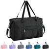 Narwey Bagaglio a Mano 40x20x25 Ryanair, Sottosella Pieghevole Borsone da Viaggio,Valigia Bagaglioa Mano Borsa da Viaggio Borsa Palestra Cabina Borsa Aereo per Uomo Donna 20L (Nero)