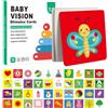Fruusv Toddler Learning Cards, Baby Vision Stimulation, Cards High Contrast, Early Cognitive Development, Visual For & Kids 0-3, Black & White, 50 Card, 20x